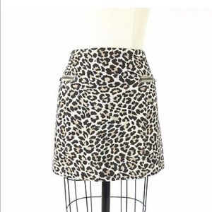 Joseph Leopard print Mini Skirt